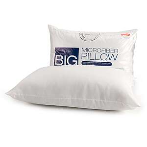 The Big One Microfiber Pillow (STD/QUEEN) $2.55 & More + Free Store Pickup