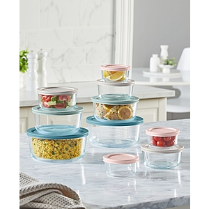 20-Piece Pyrex Simply Store Round Glass Storage Set $21.99,  12-Piece Art & Cook Glass Food Storage Container Set  $16.99 $21.99 + Free Pickup at Macys or Free Shipping on $39+