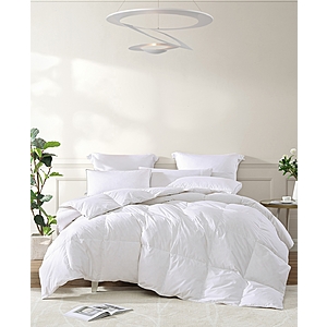 Royal Luxe All Season Warmth White Goose Feather & Down Fiber Comforter (Twin, Full/Queen, King) $59.99 + Free Shipping
