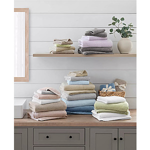 30" x 54" The Bath House Jacquard Border Cotton Bath Towel (Various Colors) $7.98 + Free Pickup at Macys or Free Shipping on $25+