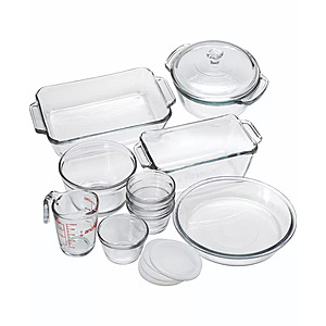 15-Piece Anchor Hocking Oven Basics Glass Bakeware Set (Clear) $29.93 + Free Shipping