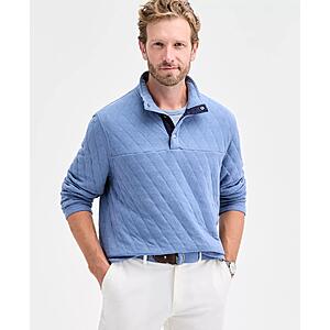 Club Room Men's Quilted Snap Mock Neck Sweater (4 Colors, S-2XL) $19.93 + Free Pickup at Macys or Free Shipping on $39+