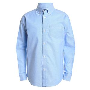 Izod Toddler Boy's Long Sleeve Solid Button-Down Oxford Shirt Shirt (Ox Blue) $6.08 + Free Shipping w/ Prime or on $35+