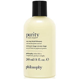 8-Oz philosophy Purity Made Simple One-Step Facial Cleanser $14.50 & More + Free Shipping