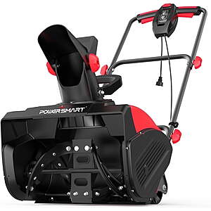 PowerSmart 18-inch Corded Electric Snow Blower (Snow Thrower w/ 120V 15-Amp Motor,700lbs/min) $79.99 + Free Shipping