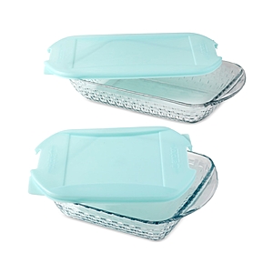 4-Piece Anchor Hocking Basketweave Embossed Bakeware Set $15.93 + Free Pickup at Macys or Free Shipping on $39+