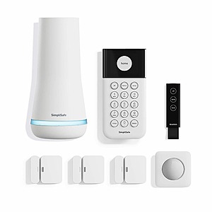 7-Piece SimpliSafe Smart Home Security System w/ Base Station, Siren, Keypad, Motion Sensor, 3 Entry Sensors, and Key Fob (White) $99.99 + Free Shipping