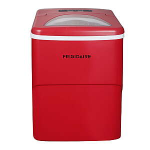 Frigidaire 26-Lb Portable Countertop  Stainless Steel Ice Maker w/ Transparent Window (Red)   $58 + Free Shipping