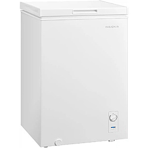 3.5 Cu. Ft. Insignia Garage-Ready Chest Freezer (White) $139.99 + Free Store Pickup