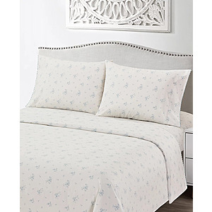 4-Piece Macy's Callie Floral  100% Cotton Sheet Set (Any Size, 4 Colors) $34.99 + Free Pickup at Macys or Free Shipping on $39+