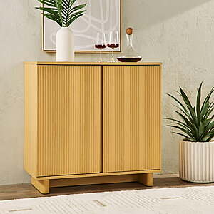 Better Homes & Gardens Lillian Fluted Bar Cabinet (Natural Pine Finish) $151 + Free Shipping