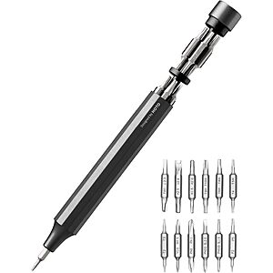 HOTO 24-In-1 Multi Bit Magnetic Mini Screwdriver (3 Colors) $11