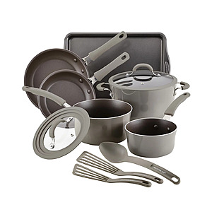 11-Piece Rachael Ray Cook + Create Aluminum Nonstick Cookware Set $62.99 + Free Store Pickup at Macy's or Free Shipping on $39+
