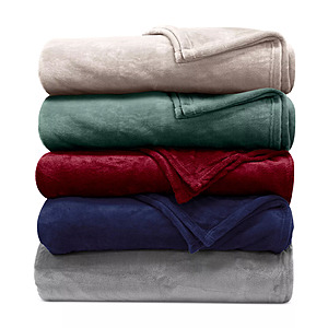 Lauren Ralph Lauren Micromink Plush Blanket (Any Size, 5 Colors) $24.49 + Free Store Pickup at Macys or Free Shipping on Orders $39+
