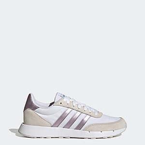 adidas Women's Run 60s 2.0 Shoes (White/Purple/Gray) $21 + Free S&H