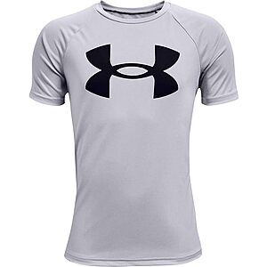 Under Armour Boys' Tech Hybrid Printed Fill Short-Sleeve T-Shirt