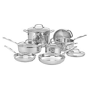 11-Piece Cuisinart Chef's Stainless-Steel Classic Cookware Set + $20 Kohl's Cash $107.99 + Free Shipping