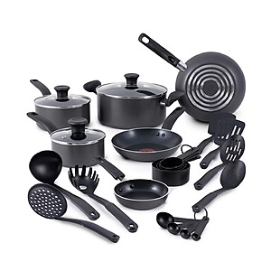 18-Piece T-fal Initiatives Aluminum Nonstick Cookware Set $79.99 + Free Shipping