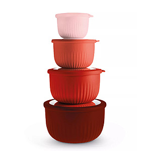 8-Pc Art & Cook Round Plastic Nesting Bowl Set w/ Lids (4 Colors) $11.20 + Free Pickup