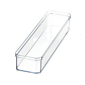 Cabinet Organizers: Style Selections 12" x 3" x 2" Freestanding Plastic Utensil Drawer Organizer Bin (Clear) $1 & More + Free Store Pickup at Lowe's or Free Shipping on $35+