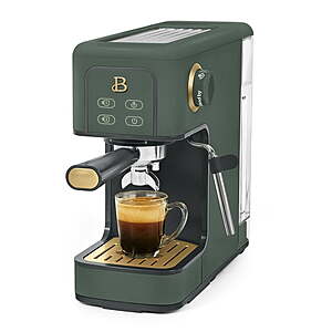 Beautiful by Drew Barrymore 20 Bar Slim Espresso Machine (Thyme Green) $74.50 + Free Shipping