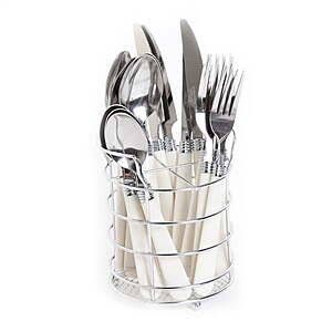 16-Piece Gibson Home Sensations II Stainless Steel Flatware Set w/ Wire Caddy $6.19 + Free Shipping w/ Walmart+ or on $35+