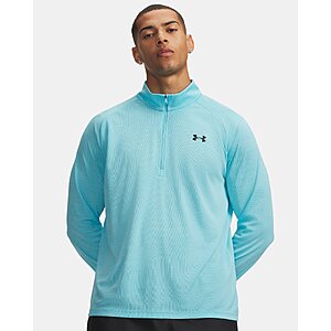 Under Armour Men's UA Tech Textured Half-Zip Pullover (Fresco Blue / Black) $17.25 + Free Pickup
