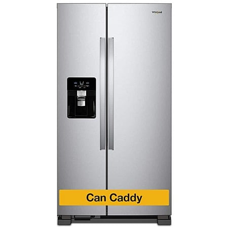 24.6 cu ft Whirlpool Side-by-Side Refrigerator w/ Ice & Water Maker (Stainless Steel) $899 + Free Shipping
