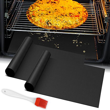 2-Pack Reusable Large Thick Heavy Duty Teflon Oven Mat Set $7.97 + Free Shipping w/ Prime or on $35+