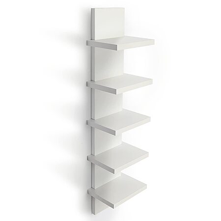 31" Bloddream 5 Tier Wall Vertical Column Small Floating Shelf Storage (White) $17.99 + Free Shipping w/ Prime