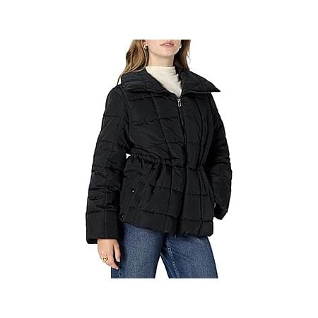 Amazon Essentials Women's OversizedFit Square Quilted Puffer Jacket (Black, Sizes: S-XL) $14.99 + Free Shipping w/ Prime