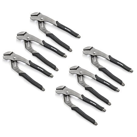 6-Pack 8" Olympia Tools Tongue & Groove Pliers, 5 Jaw positions, 1.7" Jaw Capacity (Black) $12.08 + Free Shipping w/ Prime or on $35+