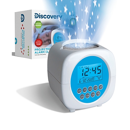 Buy 1 Get 1 Free: Discovery Kids Moon & Stars Projection Alarm Clock & Sound Machine $14.39 + Free Pickup at Macys or Free Shipping on $39+