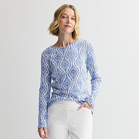 Save 45% on Croft & Barrow Long-Sleeve Tees!