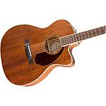 Fender Paramount PM-3 All-Mahogany Triple-0 Acoustic Guitar with Case - $270 with 20% coupon