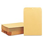 Quality Park 9 x 12 Clasp Envelopes, 28 lb Brown Kraft, 100 per Box $13.36