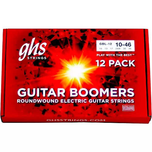 GHS Boomers Light Electric Guitar Strings 12-Pack 10-46 $39.5