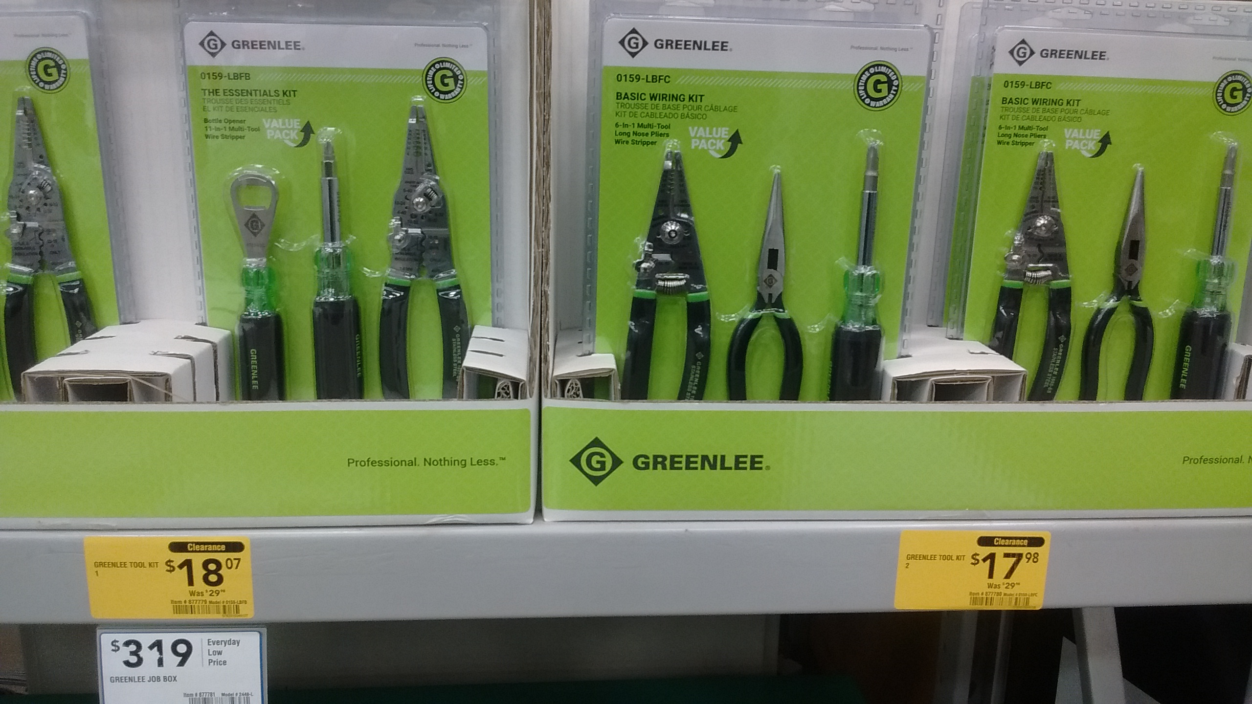 Greenlee Basic Electrician S Kit 18 Lowes B Amp M Clearance