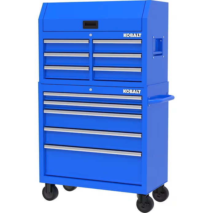 Lowes Kobalt 36" Top and bottom tool box BLUE or LIME GREEN 498