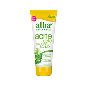 4.54*:Alba Botanica Acnedote Maximum Strength Face & Body Scrub for Acne Treatment,Blackhead Scrub (8 Oz