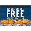 Long John Silver's BOGO Variety Platters in the app/Online Only 7/28 - 7/30 $14