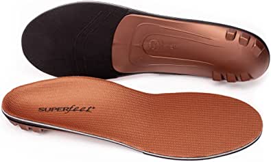 Superfeet Adult COPPER Memory Foam Comfort Plus Support Shoe Inserts (Various Sizes)