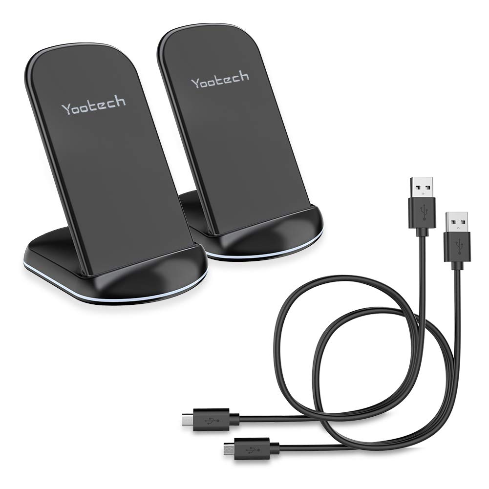 Yootech Wireless Charger Stand [2 Pack] 10W Qi-Certified - $21.24