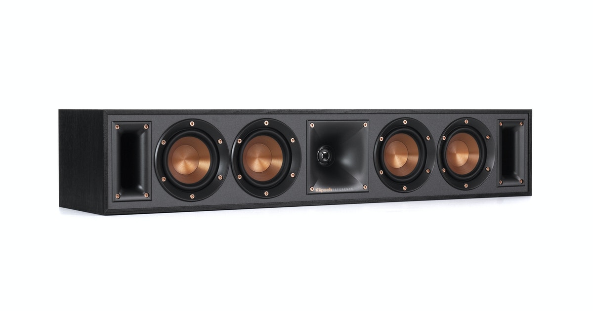 Klipsch R-34-C Reference Series Quad 3-1/2" Center-Channel Speaker Black - $249 + Shipping