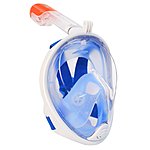 Vangogo 180° View Snorkel Mask Full Face Easybreath Gopro Compatible with Anti-fog and Anti-leak Technology $39.99 @amazon +FS