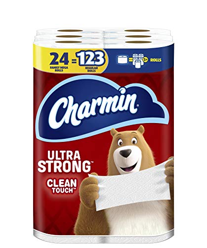 $22.17 Charmin Ultra Strong Clean Touch Family Mega Rolls Toilet Paper 24-Ct