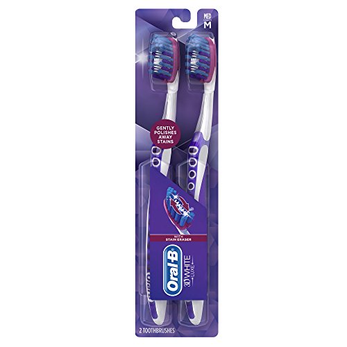 Oral-B 3D White Luxe Pro-Flex 38 Medium Manual Toothbrush Twin Pack [Medium] $4.95