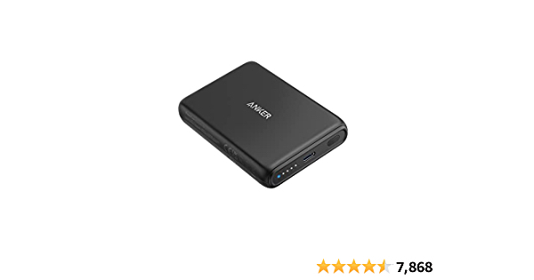 Anker 521 Magnetic Battery (PowerCore Magnetic 5K), 5000 mAh Magnetic Wireless Portable Charger with USB-C Cable, for iPhone - $30