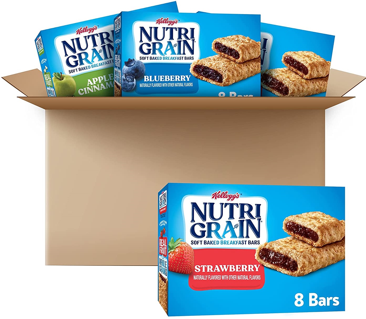 4-Pack 8-Count Nutri-Grain Soft Baked Breakfast Bars (Variety Pack)
