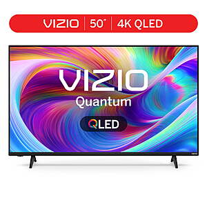 VIZIO 50" Class Quantum 4K QLED HDR Smart TV (NEW) VQD50M-08 $198
